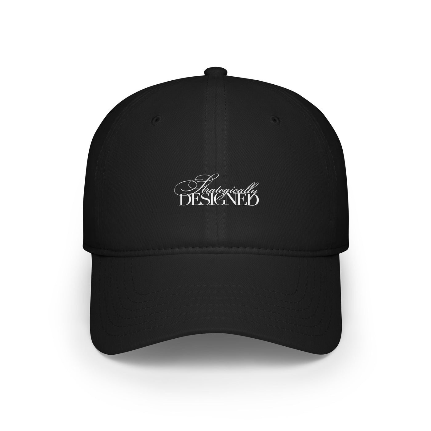 BLACK & WHITE STRATEGICALLY DESIGNED BASEBALL CAP