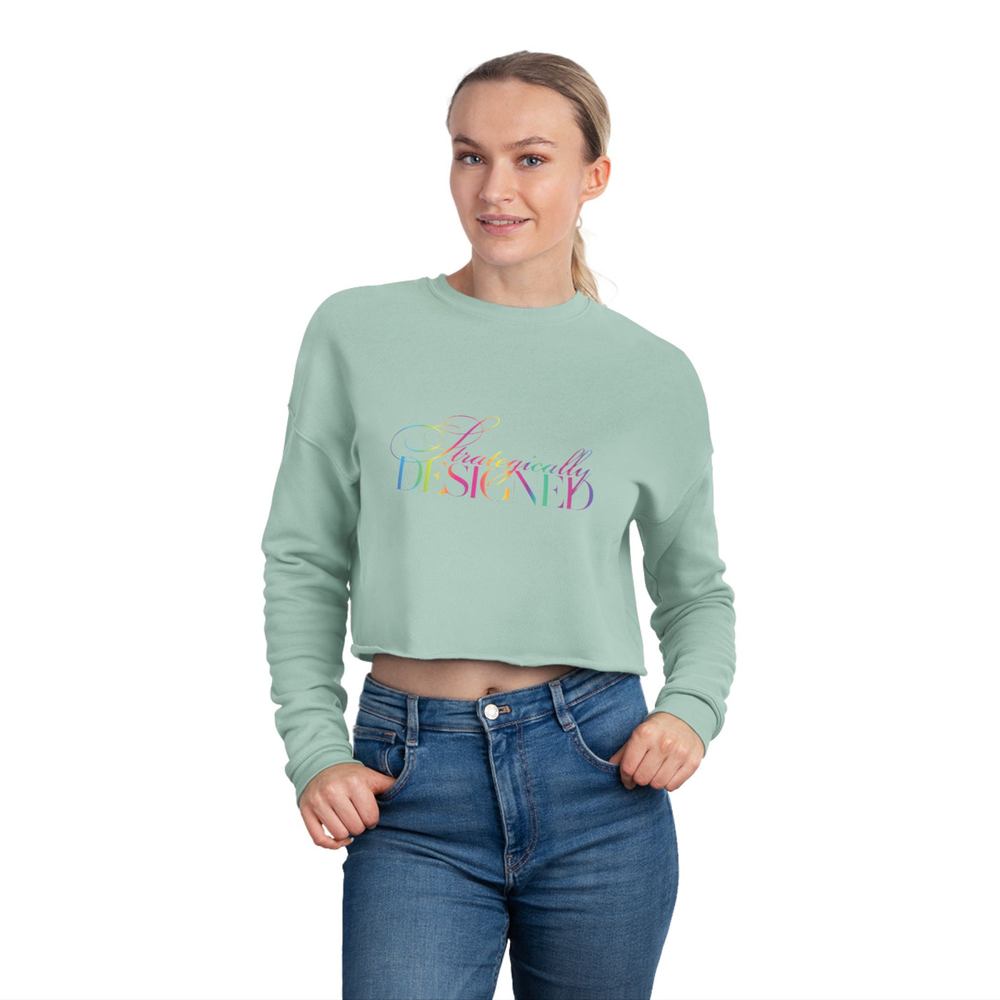 Cropped Sweatshirt - Strategically Designed